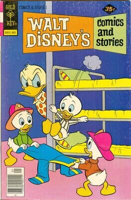Walt Disney's Comics and Stories #448, January 1978, Gold Key Comics 35¢ cover