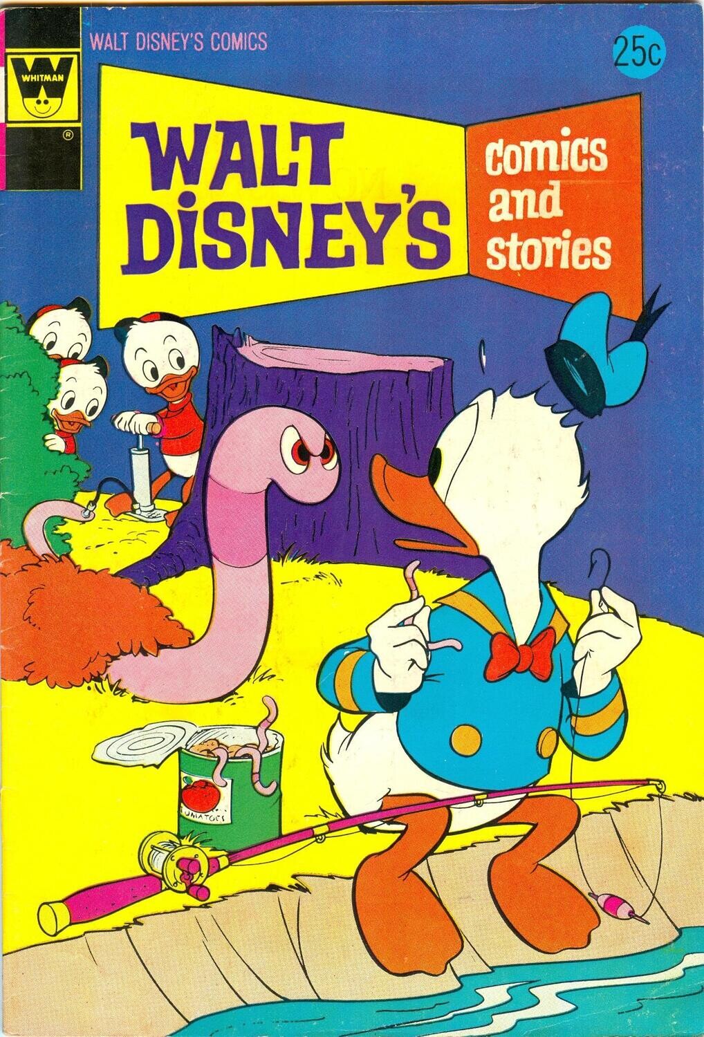 Walt Disney&#39;s Comics and Stories #406, July 1974, Whitman Comics 25¢ cover