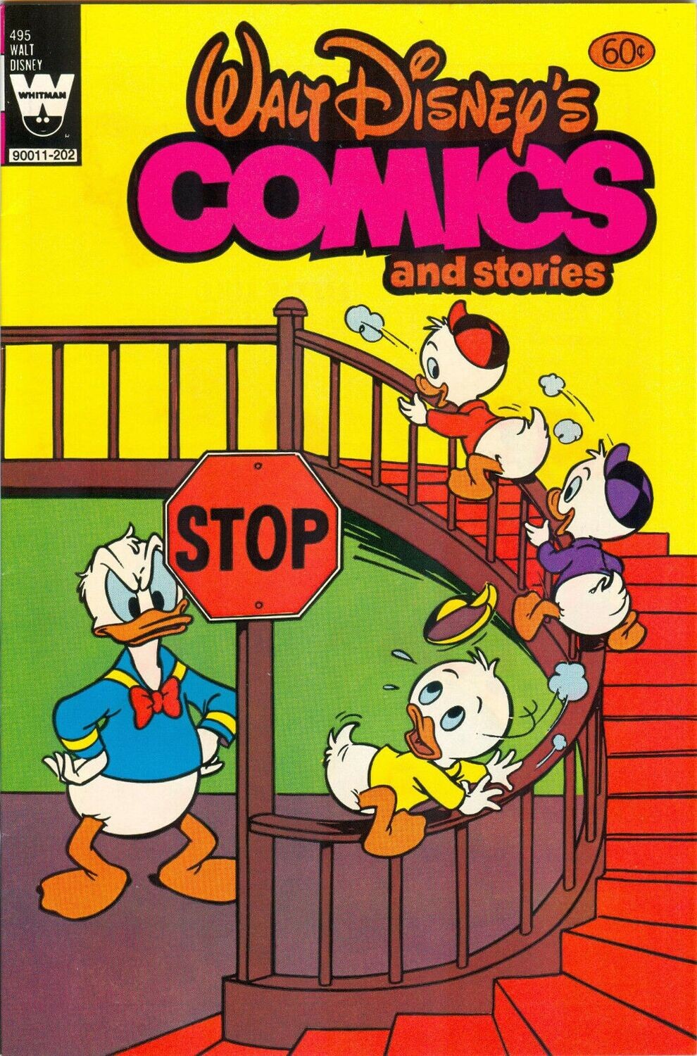 Walt Disney&#39;s Comics and Stories #495, February 1982, Whitman Comics 60¢ cover
