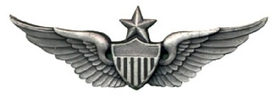 U.S. Army Senior Aviator Wing - silver oxidized NICE