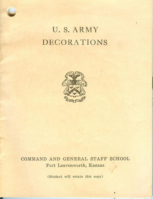 1945 U.S. Army Decorations PL-2350, March 15, 1945, some color illustrations