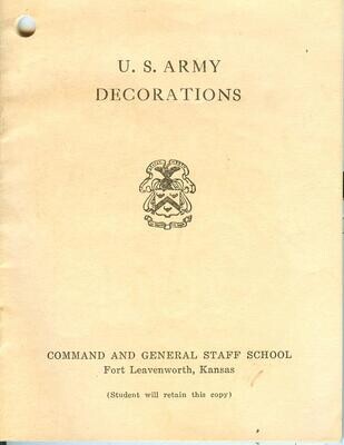1945 U.S. Army Decorations PL-2350, March 15, 1945, some color illustrations