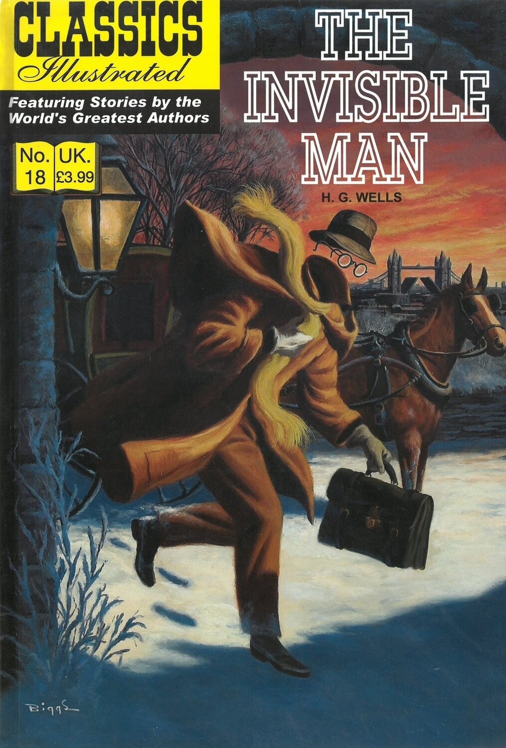 UK Classics Illustrated #18 - The Invisible Man - March 2010, new copy!