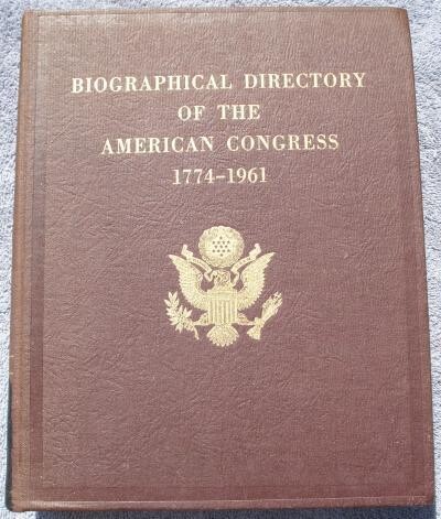 Biographical Directory of American Congress, 1774-1961