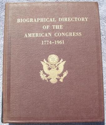 Biographical Directory of American Congress, 1774-1961