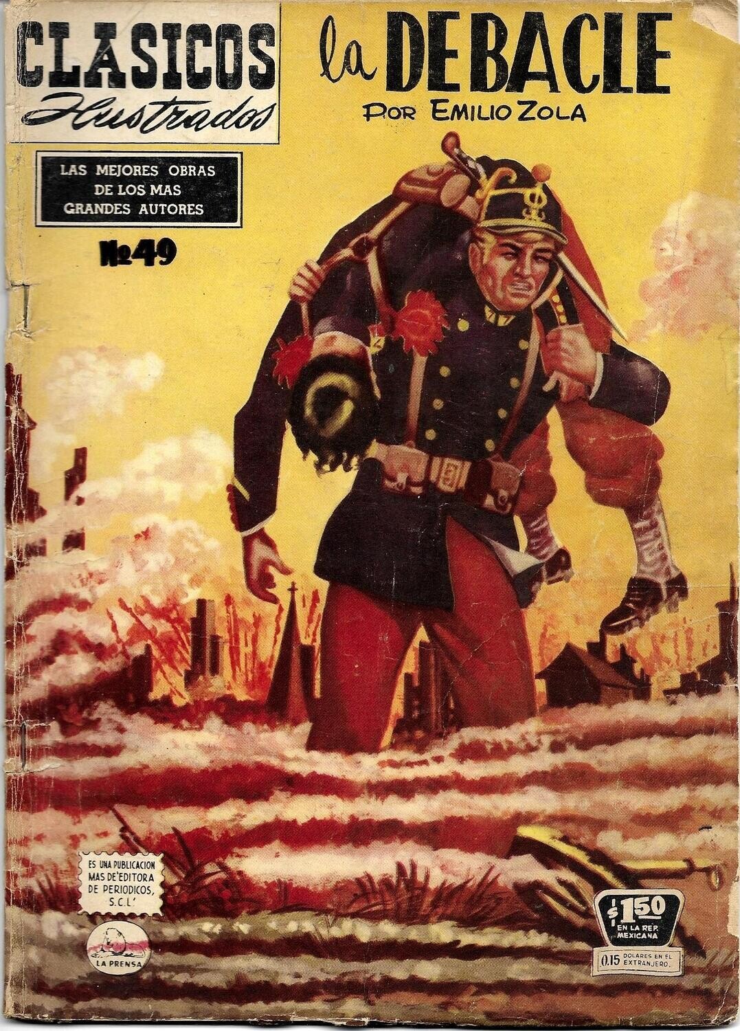 The Downfall - Emile Zola (Classics Illustrated #49) Mexican edition 1956