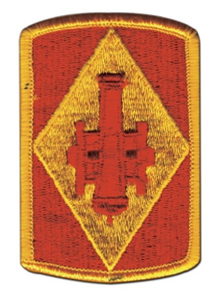 United States Army 75th Field Artillery shoulder patch, marrowed edge type