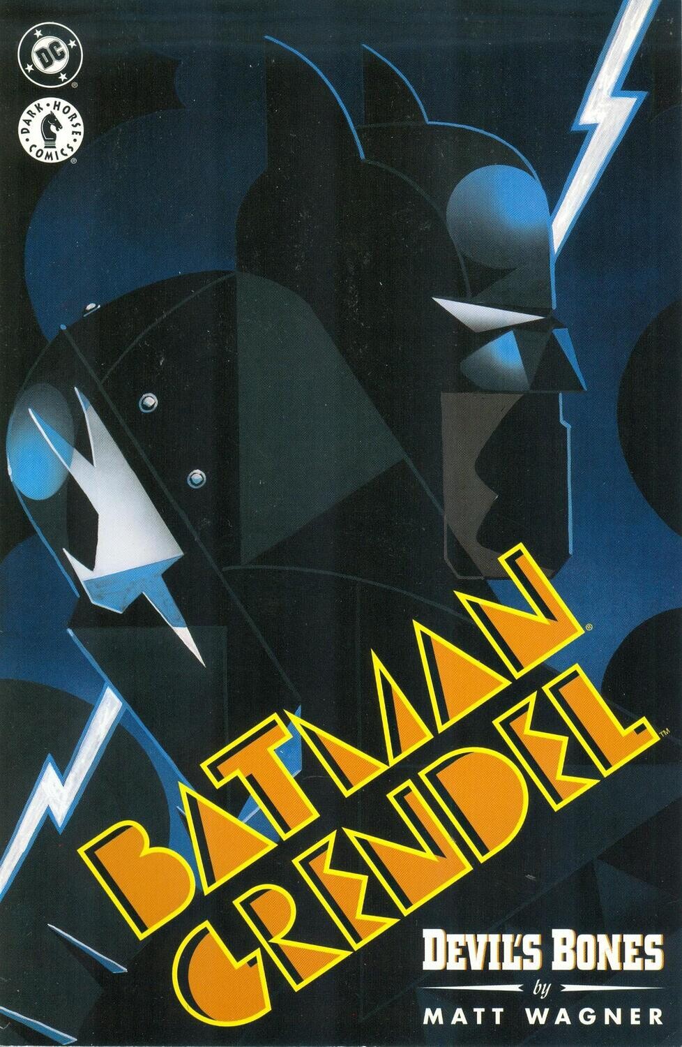 Batman/Grendel #1, Matt Wagner cover, $4.95 cover price, June 1996 Devil&#39;s Bones