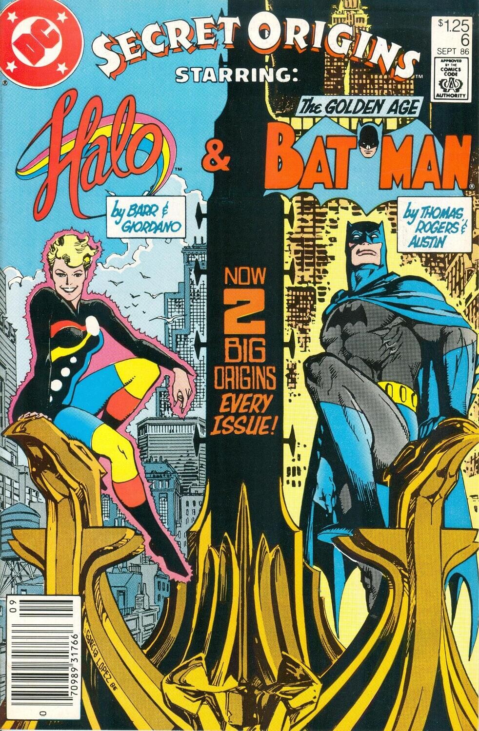 Secret Origins #6 - Golden Age Batman (Marshall Rogers) &amp; Halo (Barr &amp; Giordano)