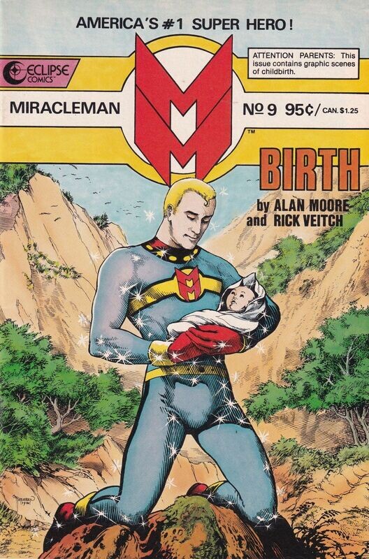 Miracleman #9, Eclipse Comics, July 1986 - 95¢ cover. John Totleben, NM