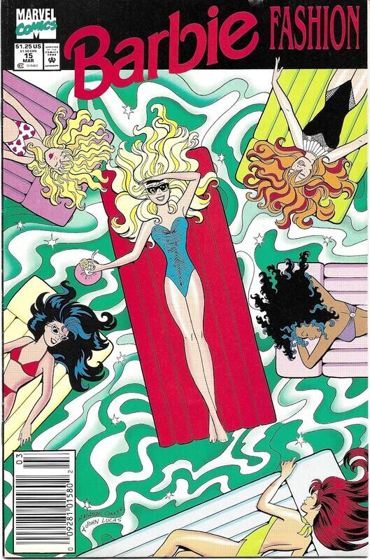 Barbie Fashion #15 - Marvel Comics - March 1992 - $1.25 cover, Amanda Conner