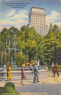 Court Square &amp; Sterick Building, Memphis, Tenn. 1942