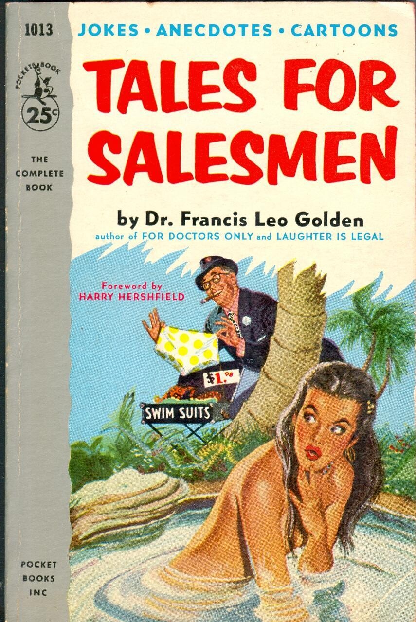Pocket Book #1013 - Tales for Salesmen by Francis Leo Golden - June 1954 vintage