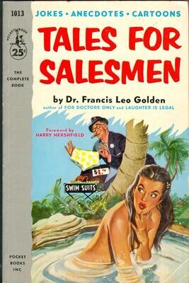 Pocket Book #1013 - Tales for Salesmen by Francis Leo Golden - June 1954 vintage