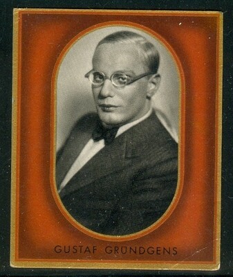 1936: Gustaf Gründgens - Mephistopheles - vintage cigarette card #68 - 1936