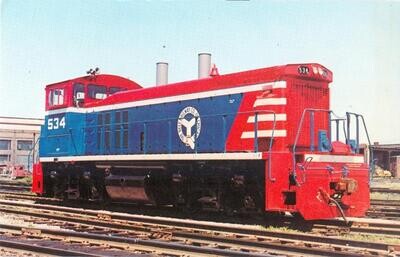 1970s CHROME - Belt Railway Company of Chicago Unit 534, General Electric MP15