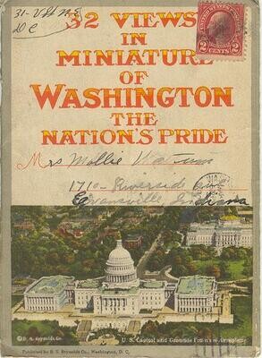 1920s - 32 Views of Washington D.C. view card