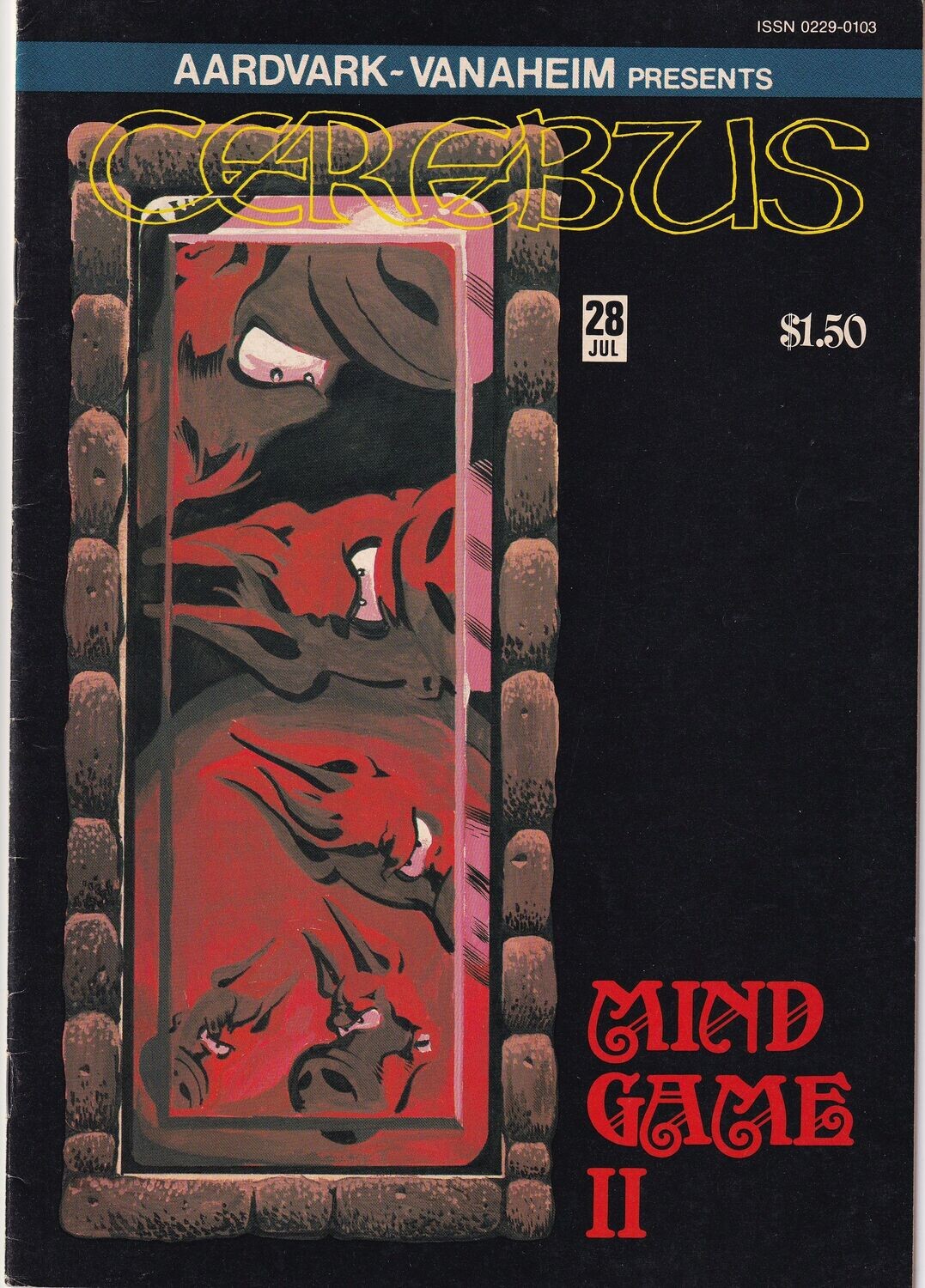Cerebus #28 - Dave Sim cover &amp; interior, July 1981, Aardvark-Vanaheim