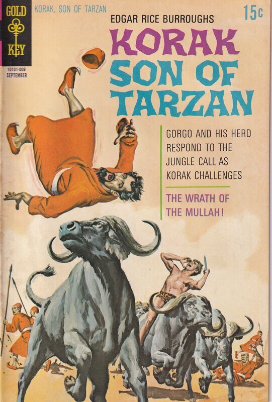 Edgar Rice Burroughs Korak, Son of Tarzan #37, Gold Key, September 1970 - 12¢ B