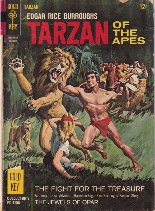 Edgar Rice Burroughs&#39; Tarzan of the Apes #161, Gold Key, October 1966 - 12¢