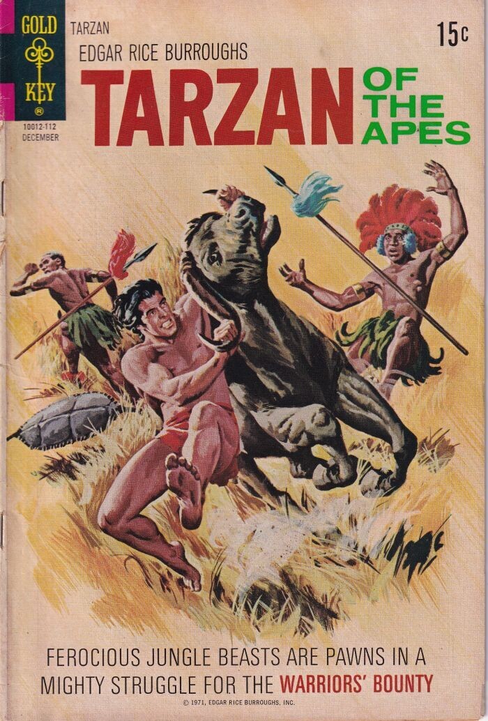Edgar Rice Burroughs&#39; Tarzan of the Apes #205, Gold Key, December 1971 - 15¢
