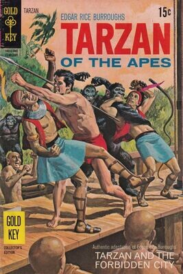 Edgar Rice Burroughs&#39; Tarzan of the Apes #190, Gold Key, February 1970 - 15¢