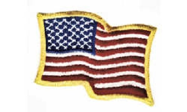 Full color United States flying flag shoulder patch - modern era