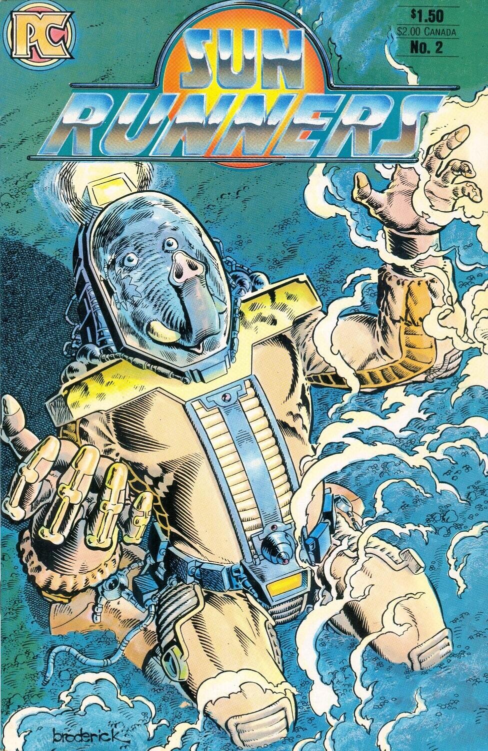 Sun Runners #2 - Pat Broderick cover $1.50 - March 1984 - Pacific Comics