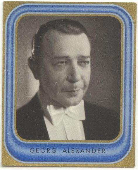 Georg Alexander, German Actor, 1936 cigarette card #65