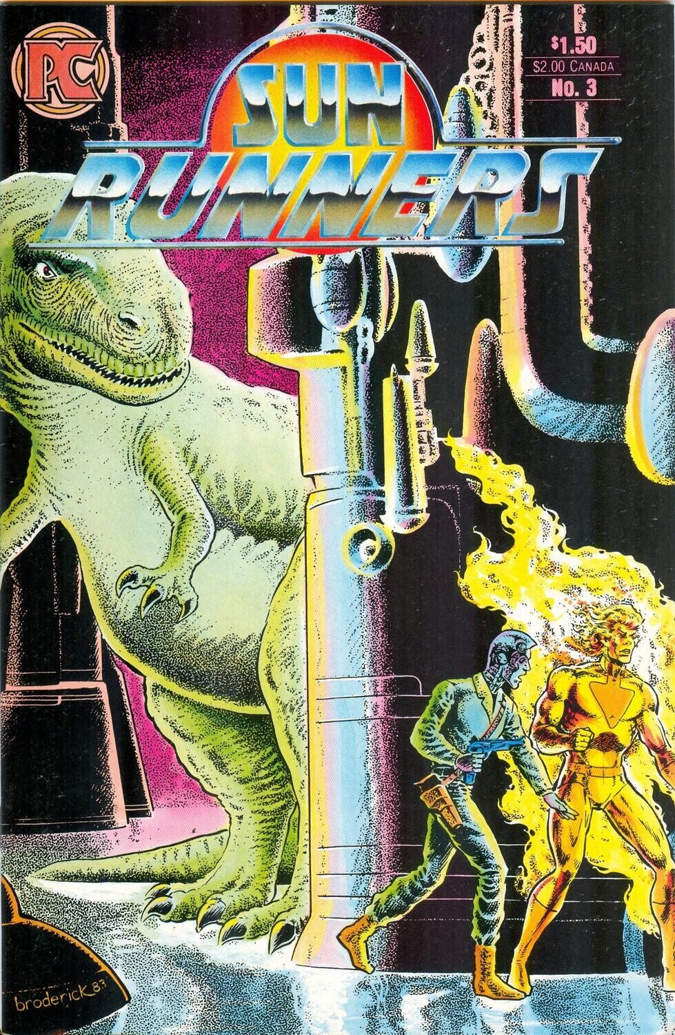 Sun Runners #3 - Pat Broderick cover $1.50 - May 1984 - Pacific Comics