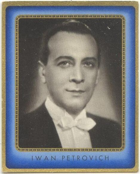 Ivan Petrovich, Serbian Actor, 1936 b/w photo card #69