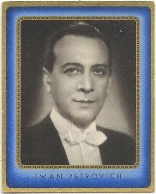 Ivan Petrovich, Serbian Actor, 1936 b/w photo card #69