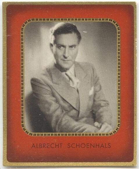 Albrecht Schoenhals, German Actor, 1936 photo card