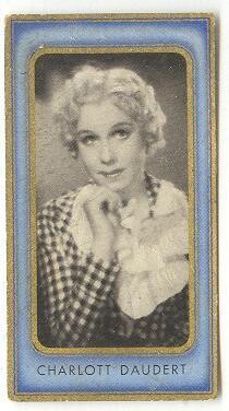 Charlott Daudert - German Actress, cigarette card #55