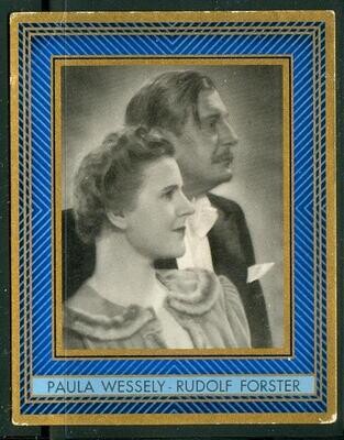 1937: Rudolf Forster/Paula Wessely, cigarette card #305
