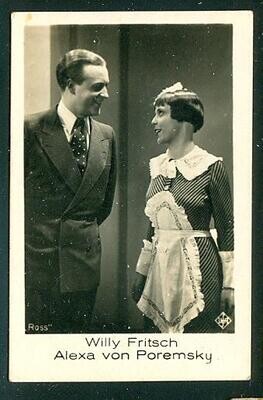 1930s - Willy Fritsch &amp; Alexa von Poremsky #108