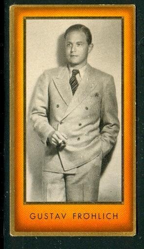 1926 Metropolis star - dapper Gustav Fröhlich card #181