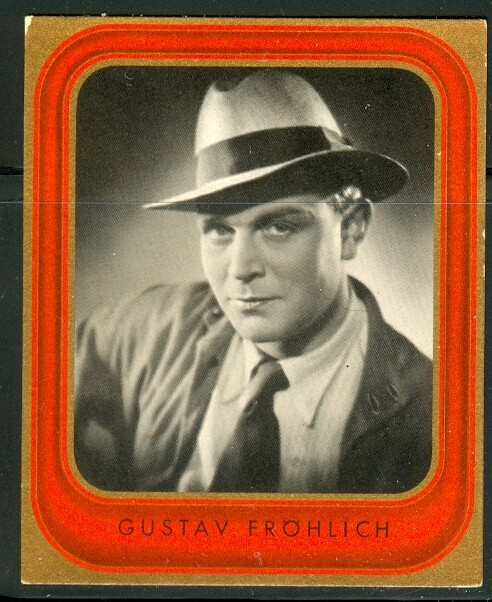 1926 Metropolis star - Gustav Fröhlich, large card #182