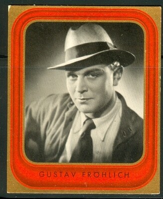 1926 Metropolis star - Gustav Fröhlich, large card #182