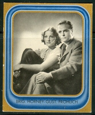 1936: Gustav Fröhlich &amp; Brigitte Horney, cig. card #93