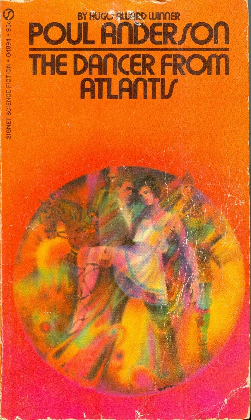 Signet Q4894 - Dancer from Atlantis by Poul Anderson, 95¢ vintage, January 1972