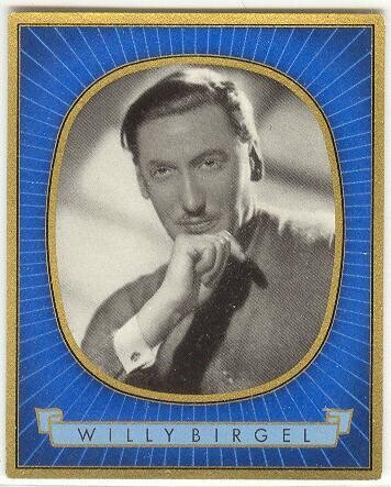 Willy Birgel - Nazi era German Movie Star #292 - large cigarette card
