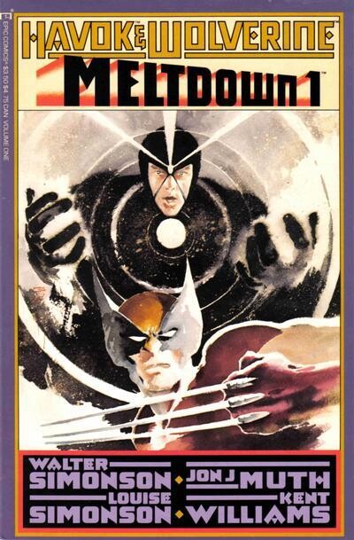 Havok &amp; Wolverine: Meltdown #1 - Marvel Comics, 1988 - square bound, $3.50 cover