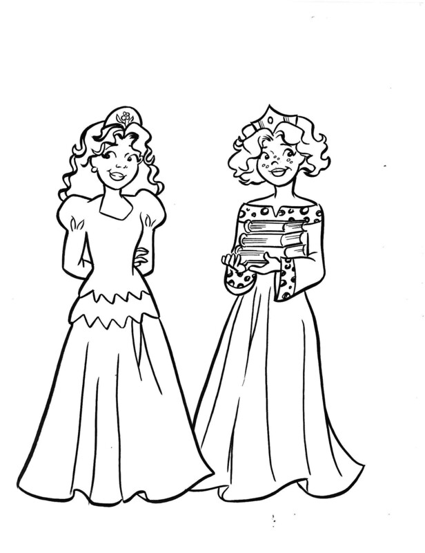 Super-cute teen princess books by Dan Parent, 8½ x 13 original Archie style art
