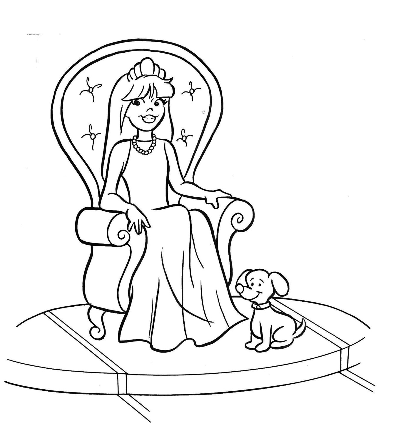 Super-cute teen princess puppy by Dan Parent, 8½ x 13 original Archie style art