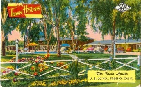1950s Chrome: The Town House Motel, Fresno, California
