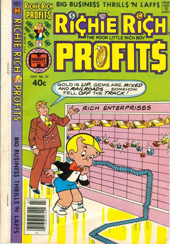 Richie Rich Profits #35 - Harvey Comics, July 1980 - 40¢ cover price