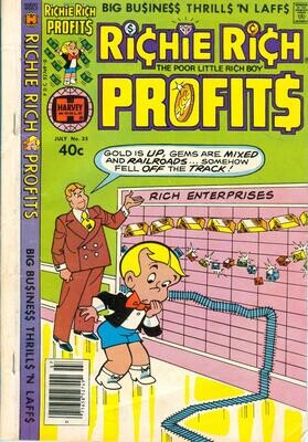 Richie Rich Profits #35 - Harvey Comics, July 1980 - 40¢ cover price