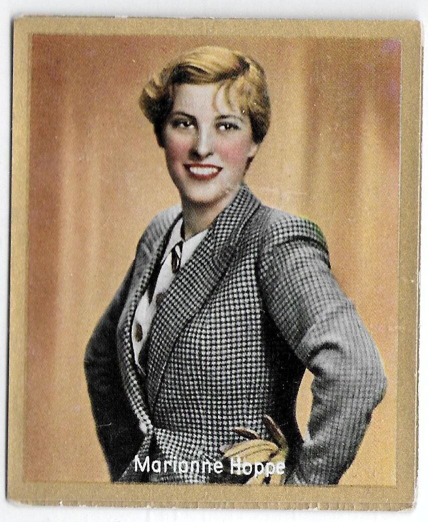 Marianne Hoppe - 1935 German Cigarette Card, Unsere Bunten Filmbilder #111