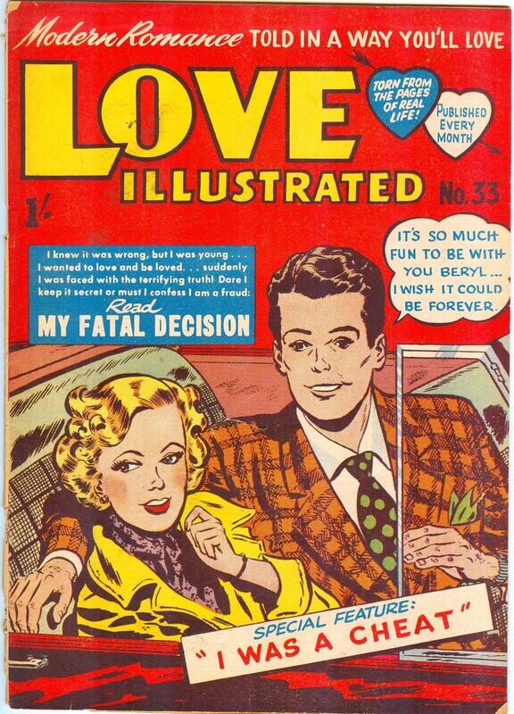 Love Illustrated #33, Harvey Comics/Magazine Management, Australian edition 1953